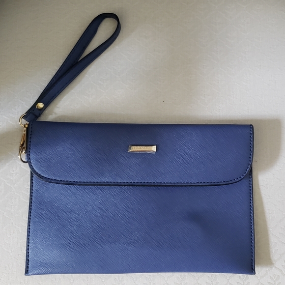 elim & paul Handbags - Elimpaul  Elegant Blue Wristlet Clutch